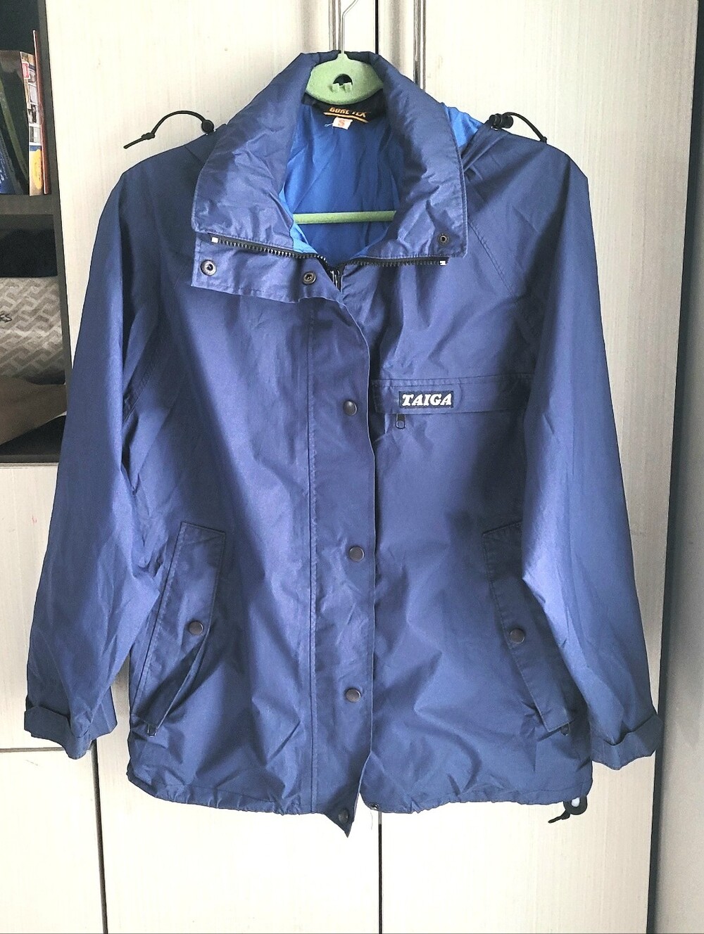 Taiga Blue Lightweight Packable Rain Jacket